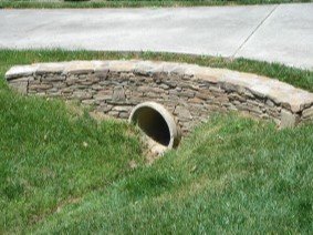 Culvert Pipe under a driveway